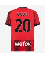 AC Milan Pierre Kalulu #20 Domácí Dres 2023-24 Krátký Rukáv